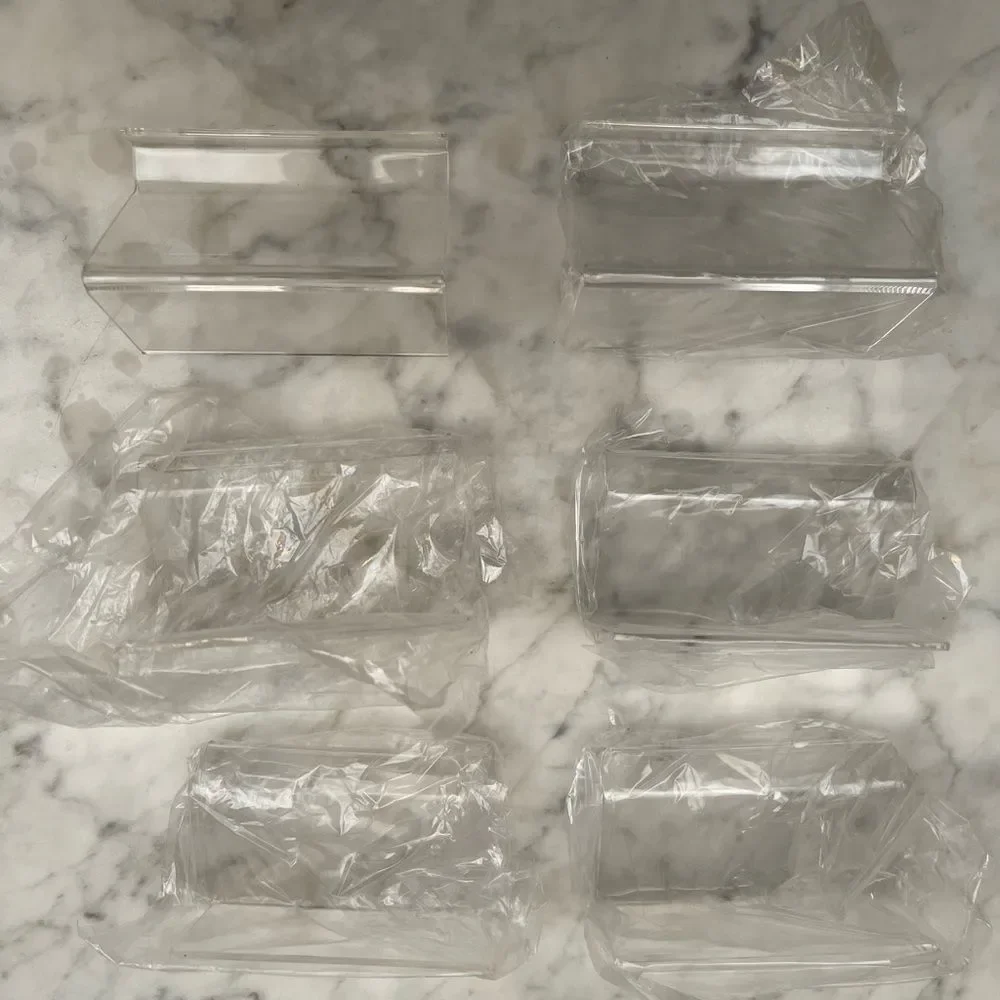 Maxgear 6 pack of clear acrylic business card holders for home office